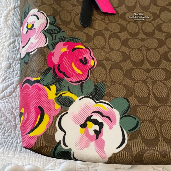 Coach City Tote signature canvas vintage roseprint - Picture 5 of 11